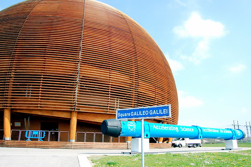 Photo of the Globe of Science and Innovation at CERN headquarters.